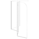 brusevæg til badekar 120x69x130 cm hærdet glas gennemsigtigt