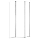brusevægge 2 stk. 104x130 cm hærdet glas transparent