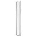 brusevægge 2 stk. 104x130 cm hærdet glas transparent