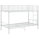 køjeseng 90x200 cm metal hvid