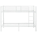 køjeseng 90x200 cm metal hvid