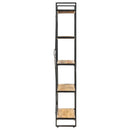 bogreol med 5 hylder 90x30x180 cm massivt mangotræ