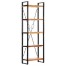bogreol i 5 niveauer 60x30x180 cm massivt akacietræ