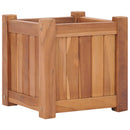 hævet plantekasse 30x30x30 cm massivt teaktræ
