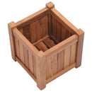 hævet plantekasse 30x30x30 cm massivt teaktræ