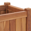 hævet plantekasse 30x30x30 cm massivt teaktræ