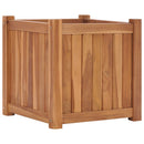 hævet plantekasse 40x40x40 cm massivt teaktræ