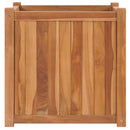 hævet plantekasse 50x50x50 cm massivt teaktræ