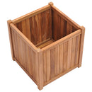 hævet plantekasse 50x50x50 cm massivt teaktræ