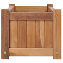 hævet plantekasse 100x30x25 cm massivt teaktræ