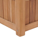 hævet plantekasse 100x30x25 cm massivt teaktræ