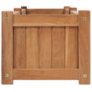 hævet plantekasse 200x30x25 cm massivt teaktræ