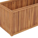 hævet plantekasse 100x50x50 cm massivt teaktræ