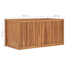 hævet plantekasse 100x50x50 cm massivt teaktræ
