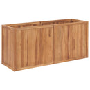 hævet plantekasse 150x50x70 cm massivt teaktræ