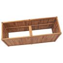 hævet plantekasse 150x50x70 cm massivt teaktræ