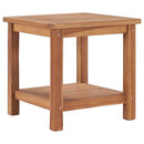 sofabord 45x45x45 cm massivt teaktræ