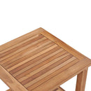 sofabord 45x45x45 cm massivt teaktræ