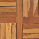 bordplade 2,5 cm 70 cm rund massivt teaktræ