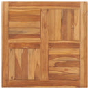 bordplade 70x70x2,5 cm massivt teaktræ