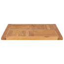 bordplade 70x70x2,5 cm massivt teaktræ