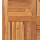 bordplade 80x80x2,5 cm firkantet massivt teaktræ