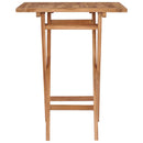 foldbart havebord 60x60x75 cm massivt teaktræ