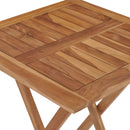 foldbart havebord 60x60x75 cm massivt teaktræ