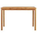 havebord 120x70x77 cm massivt teaktræ