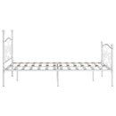 sengestel med lamelbund 160 x 200 cm metal hvid