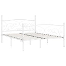 sengestel med lamelbund 180 x 200 cm metal hvid
