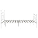 sengestel med lamelbund 180 x 200 cm metal hvid