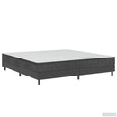 sengestel til boxmadras 200x200 cm stof grå