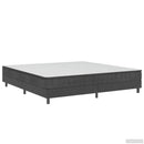 sengestel til boxmadras 200x200 cm stof grå