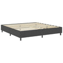 sengestel til boxmadras 200x200 cm stof grå