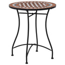 bistrosæt 3 dele mosaikdesign keramiske fliser terracotta