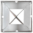 jordpløkker 6 stk. 9 x 9 x 90 cm galvaniseret stål sølvfarvet
