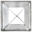 jordpløkker 2 stk. 10 x 10 x 76 cm galvaniseret stål sølvfarvet