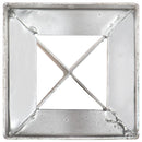jordpløkker 6 stk. 12 x 12 x 89 cm galvaniseret stål sølvfarvet