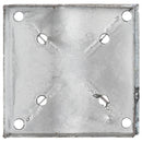 jordpløkker 2 stk. 14 x 14 x 91 cm galvaniseret stål sølvfarvet