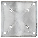 jordpløkker 6 stk. 14 x 14 x 91 cm galvaniseret stål sølvfarvet