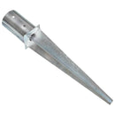 jordpløkker 2 stk. 8 x 61 cm galvaniseret stål sølvfarvet