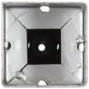 jordpløkker 2 stk. 10 x 10 x 57 cm galvaniseret stål sølvfarvet