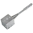 jordpløkker 6 stk. 12 x 12 x 56 cm galvaniseret stål sølvfarvet