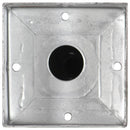 jordpløkker 6 stk. 12 x 12 x 56 cm galvaniseret stål sølvfarvet