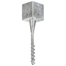 jordpløkker 6 stk.14x14x58 cm galvaniseret stål sølvfarvet
