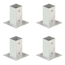 stolpefod 4 stk. 71 mm galvaniseret metal