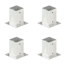 stolpefod 4 stk. 91 mm galvaniseret metal
