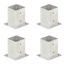 stolpefod 4 stk. 101 mm galvaniseret metal