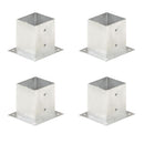 stolpefod 4 stk. 121 mm galvaniseret metal